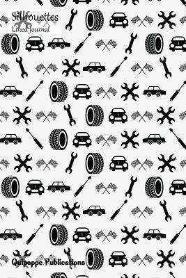 Read Online Silhouettes Lined Journal: Medium Lined Journaling Notebook, Silhouettes Racing Car Mechanic Cover, 6x9, 130 Pages -  | PDF