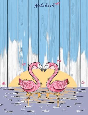 Download Notebook: Flamingo in Love Cover and Line Pages, Extra Large (8.5 X 11) Inches, 110 Pages, Notebook, Notebook and Journals -  | PDF