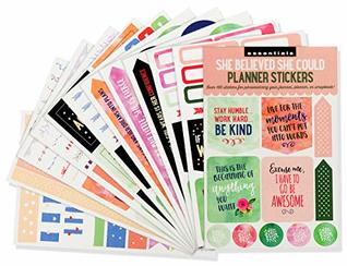 Read Online Essential Weekly Planner Stickers - She Believed She Could (Set of 160 Stickers) - Peter Pauper Press file in PDF