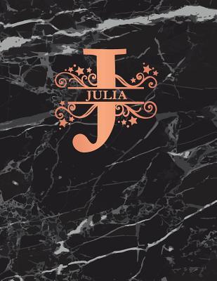 Download Julia: Personalized Sketchbook 8.5 X 11. Monogram Letter J Sketch Pad/Journal/Note Book. Black Marble & Rose Gold Cover. Doodle, Notebook, Journal, Create! -  | PDF