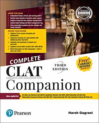 Read Online Complete CLAT Companion with Free Current Affairs Booklet by Pearson - Gagrani Harsh | PDF