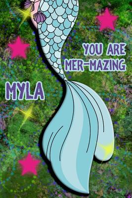 Read You Are Mer-Mazing Myla: Wide Ruled Composition Book Diary Lined Journal Green with Mermaid Tail - Lacy Shwimmer file in PDF