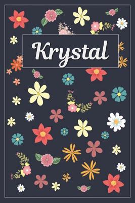 Download Krystal: Lined Writing Notebook with Personalized Name 120 Pages 6x9 Flowers -  file in PDF
