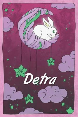 Download Detra: personalized notebook sleeping bunny on the moon with stars softcover 120 pages blank useful as notebook, dream diary, scrapbook, journal or gift idea - Jenny Illus | ePub