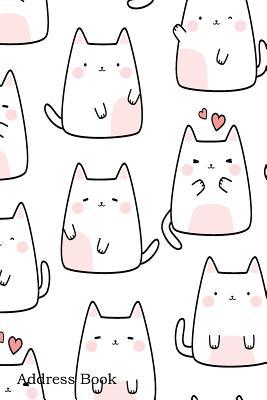 Full Download Address Book: For Contacts, Addresses, Phone, Email, Note, Emergency Contacts, Alphabetical Index With Cute White Cat Kitten Cartoon Doodle Pattern - Shamrock Logbook file in ePub