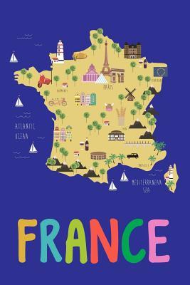 Full Download France: Blank Lined Notebook /Journal with France Map Cover -  file in PDF