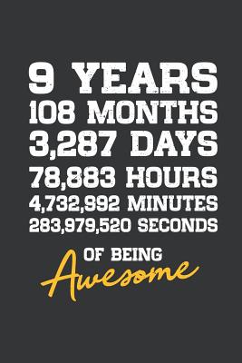 Full Download Notebook: 9th Birthday 9 Years Old Being Awesome Anniversary Journal & Doodle Diary; 120 Squared Grid Pages for Writing and Drawing - 6x9 in. - Birthday Design Publishing Co file in ePub