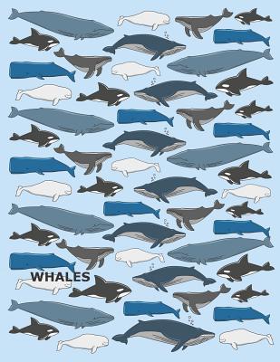 Read Online Whales: A Cute Whales Of The Sea Lover Writing Journal, A Blank 8.5x11 Half Page Composition Notepad With Dashed Midline And Half Page Drawing Space With 120 Practice Pages For School - Magical Creations Publishing file in PDF