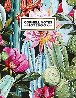 Read Cornell Notes Notebook: Cute Cornell Note Paper Notebook. Nifty Large College Ruled Medium Lined Journal Note Taking System for School and University - Tropical Floral Cactus Cover - Pretty Prints | ePub