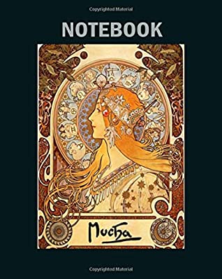 Download Notebook: alphonse mucha zodiac - 50 sheets, 100 pages - 8 x 10 inches -  | PDF